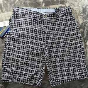 POLO Golf Ralph Lauren Golf Shorts Blue/White Geometric Men’s Size 30. NWT